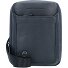  Borsa a tracolla quadrata nera in pelle 17 cm Variante nero