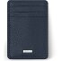  Porta carte di credito RFID in pelle Essentials da 7 cm con fermasoldi Variante navy