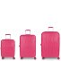Infinity 4 ruote Set di valigie 3 pezzi con piega di espansione Variante fucsia Infinity 4 ruote Set di valigie 3 pezzi con piega di espansione Variante fucsia