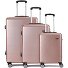  5330 4 ruote Set di valigie 3 pezzi Variante rosa