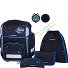 Ergolite Set di borse per la scuola 8 pezzi Variante black blue Ergolite Set di borse per la scuola 8 pezzi Variante black blue