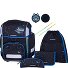  Ergolite Set di borse per la scuola 8 pezzi Variante black blue