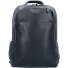  Zaino nero quadrato in pelle 39 cm Scomparto per laptop Variante nero