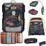  Neo Exklusiv Safety Light Set di borse per la scuola 5 pezzi Variante Flames
