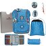  ErgoFlex Tiny Set di borse per la scuola 8 pezzi Variante Blue Ice