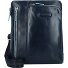  Borsa a tracolla quadrata blu in pelle 21 cm Variante nachtblau