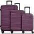  Essentials 16 3-SET 4 ruote Set di valigie 3 pezzi Variante burgundy