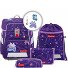 Set di zaini spaziali 5 pezzi. Variante pegasus emily Set di zaini spaziali 5 pezzi. Variante pegasus emily