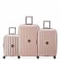  St Tropez 4 ruote Set di valigie 3 pezzi con piega di espansione Variante pink