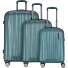  Moonrock 4 ruote Set di valigie 3 pezzi con piega di espansione Variante deepsea green brushed