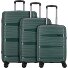 Travel Line 4300 4 ruote Set di valigie 3 pezzi Variante dark green Travel Line 4300 4 ruote Set di valigie 3 pezzi Variante dark green