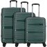  Travel Line 4300 4 ruote Set di valigie 3 pezzi Variante dark green