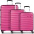  Paris 4 ruote Set di valigie 3 pezzi con piega di espansione Variante arctic-pink