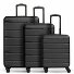  Munich 4.0 Set di valigie a 4 ruote, 3 pezzi con piega elastica Variante black dull