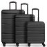  Munich 4.0 Set di valigie a 4 ruote, 3 pezzi con piega elastica Variante black dull
