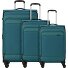  Travel Line 9504 4 ruote Set di valigie 3 pezzi con piega di espansione Variante petrol