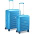  Starlight 3.0 4 ruote Set di valigie 2 pezzi con piega di espansione Variante bluette