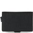  Portacarte di credito quadrato blu RFID in pelle 7 cm Variante schwarz