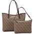  Victtoria Borsa shopper 33 cm Variante latte logo-brown