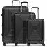  Essentials 14 Set di valigie a 4 ruote Set di valigie a 3 pezzi con piega ad espansione Variante black metallic