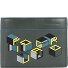 Portafoglio blu Square Revamp RFID in pelle 13 cm Variante green-yellow-graphic