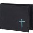  New Cryptan Portafoglio Protezione RFID 8.5 cm Variante schwarz-freedom cross cyan