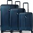  Paris 4 ruote Set di valigie 3 pezzi con piega di espansione Variante blue metallic