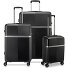  Airglam 4 ruote Set di valigie 3 pezzi espandibile Variante nero