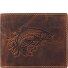 Portafoglio vintage in pelle goffrata a forma di pesce 12 cm Variante forelle Portafoglio vintage in pelle goffrata a forma di pesce 12 cm Variante forelle
