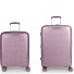  Queens 4 ruote Set di valigie 2 pezzi espandibile Variante lila