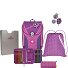  ErgoFlex Max Set di borse per la scuola 5 pezzi Variante purple dots