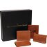  Set regalo portafoglio 4 pezzi in pelle 12 cm Variante cognac
