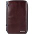  Custodia per passaporto da viaggio quadrata blu in pelle 14 cm Variante mahogany