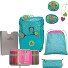  ErgoFlex Superflash Easy Set di borse per la scuola Variante Paradise