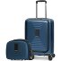  Set di valigie Essentials 14 2 pezzi trolley da cabina con piega elastica + beauty case Variante dark blue metallic
