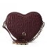  Fashion Borsa a tracolla Pelle 19 cm Variante port red