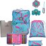  ErgoFlex Easy Set di borse per la scuola Variante Happy Pixel