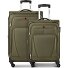  Beaumont 4 ruote Set di valigie 2 pezzi con piega di espansione Variante olive