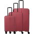  Air Stripe 4 ruote Set di valigie 3 pezzi con piega di espansione Variante red