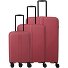 Air Stripe 4 ruote Set di valigie 3 pezzi con piega di espansione Variante red