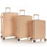 Pastel 4 ruote Set di valigie 3 pezzi con piega di espansione Variante nude Pastel 4 ruote Set di valigie 3 pezzi con piega di espansione Variante nude