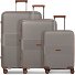  Eco Edition 02 4 ruote Set di valigie 3 pezzi con piega di espansione Variante cappuccino
