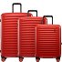  Oxygen 4 ruote Set di valigie 3 pezzi con piega di espansione Variante iconic red