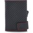 Portacarte in pelle RFID 9 cm Variante schwarz-rot Portacarte in pelle RFID 9 cm Variante schwarz-rot