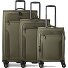  Travel Line 9704 4 ruote Set di valigie 3 pezzi con piega di espansione Variante olive