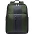  Zaino da viaggio breve in pelle 43 cm scomparto per laptop Variante green