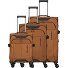  Briize 4 ruote Set di valigie 3 pezzi con piega di espansione Variante curry