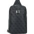Borsa a tracolla Milano 33 cm Variante black-lime Borsa a tracolla Milano 33 cm Variante black-lime