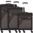Sky Surfer 4 ruote Set di valigie 3 pezzi Variante black-red2 Sky Surfer 4 ruote Set di valigie 3 pezzi Variante black-red2