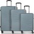  Dallas 3.0 Set di valigie a 4 ruote 3 pezzi con pieghe elastiche Variante grey